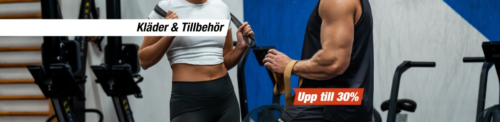 Upp till 30% p trningsklder och tillbehr